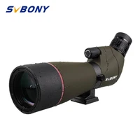 svbony sv13 spotting scope 20 60x65 zoom telescope bk7 silvermc prism and fully multi coated objective lens waterproof f9314aa