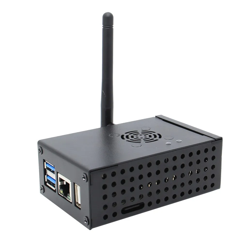 Чехол Orange Pi 4 с охлаждающим вентилятором металлический чехол/корпус радиатором