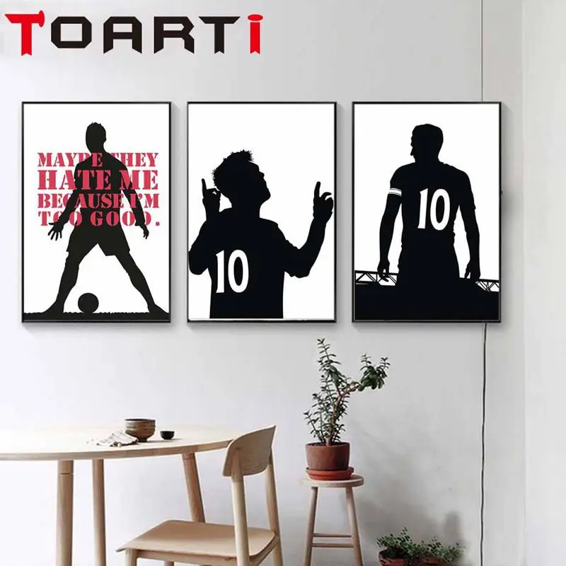 

Football player decoration painting bedroom room wall painting painting cartoon decoration painting interior painting
