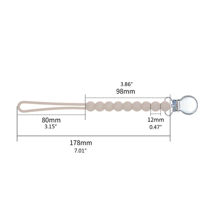 

Baby Pacifier Clip Chain Teething Toys Holder Soother Leash Strap Nipple Holder For Infant Nipple Bottle Clip Chain