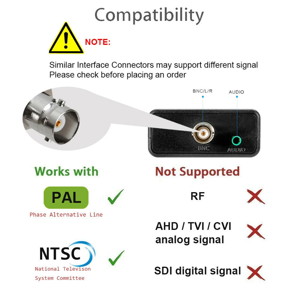 Адаптер-преобразователь SOONHUA HDMI в BNC гнездовые HDMI-конвертеры поддержка вывода NTSC