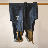 marden cargo salopette homme jumpsuit american vintage navy overalls spring and autumn denim straight leg jeans mens trend pant