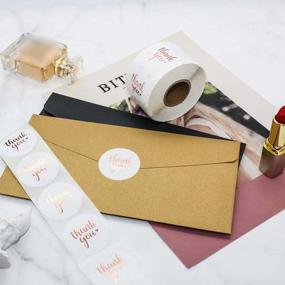 

Roll Hot Stamping Stickers Handmade Baking Packaging Bags Thanksgiving Gift Bags Sealing Labels Stickers