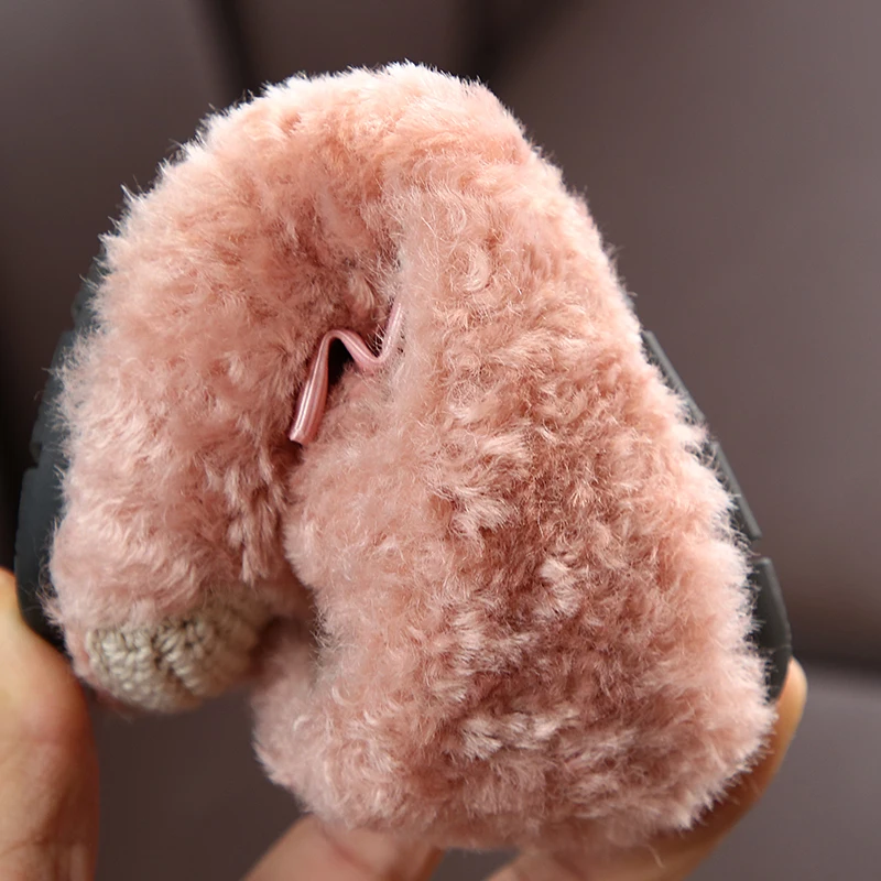 Новая детская зимняя обувь на плюшевой подкладке Платье принцессы с бантом для