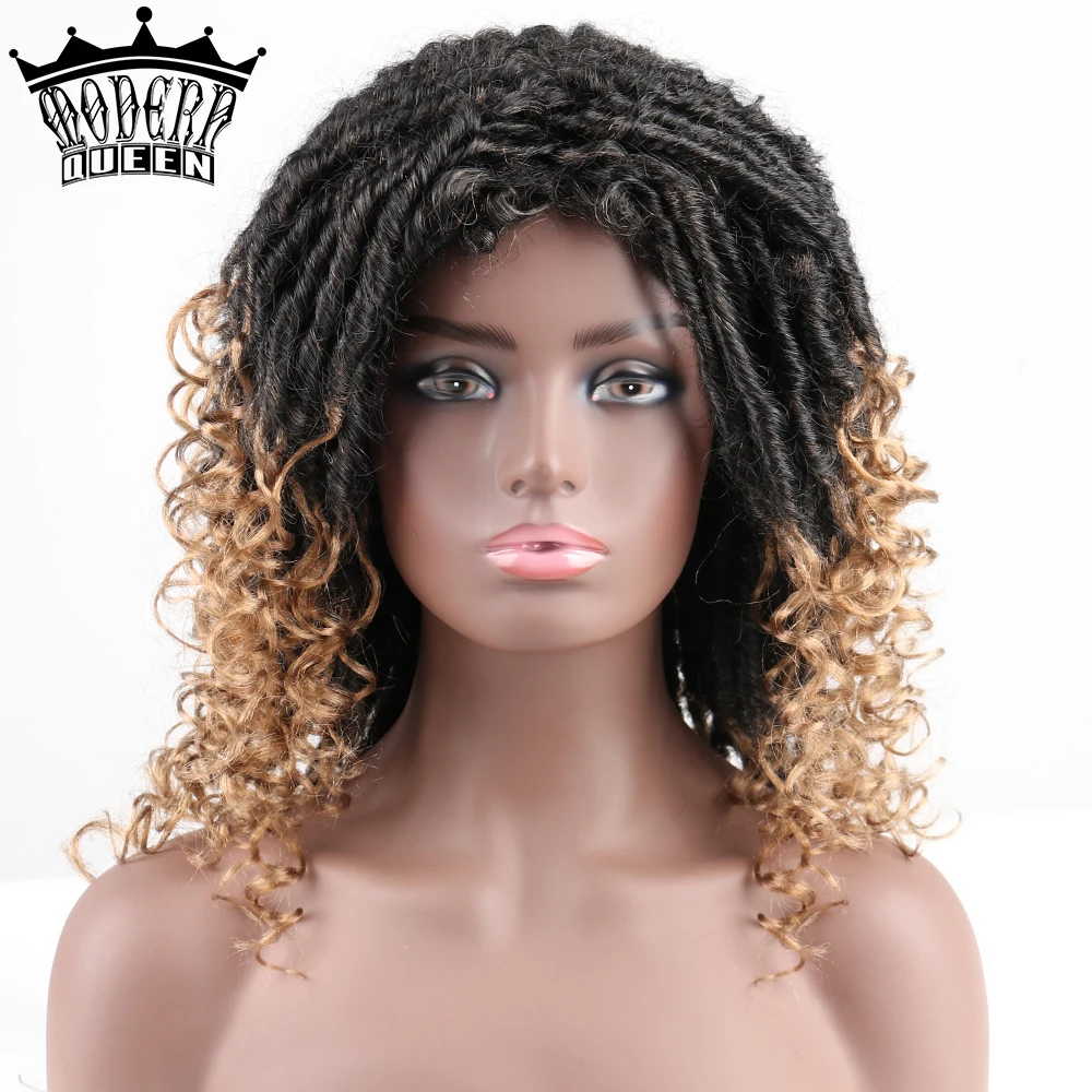 14 ''Goddness Locs парик для волос короткие синтетические мягкие искусственные