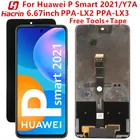 Для Huawei P Smart 2021 телефон ЖК-экран протестированный ЖК-дисплей + сенсорный экран с рамкой для Huawei Y7AHonor 10X LiteX10 Lite