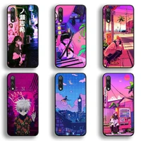 vaporwave glitch anime phone case for huawei honor 30 20 10 9 8 8x 8c v30 lite view 7a pro