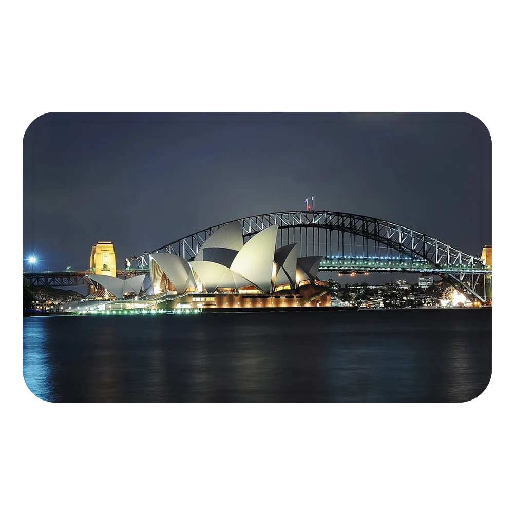 Sydney Opera House Australia Doormat Bath Kitchen Carpet Decorative Anti-Slip Mats Room Car Floor Bar Rugs Door Home Decor Gift | Дом и сад
