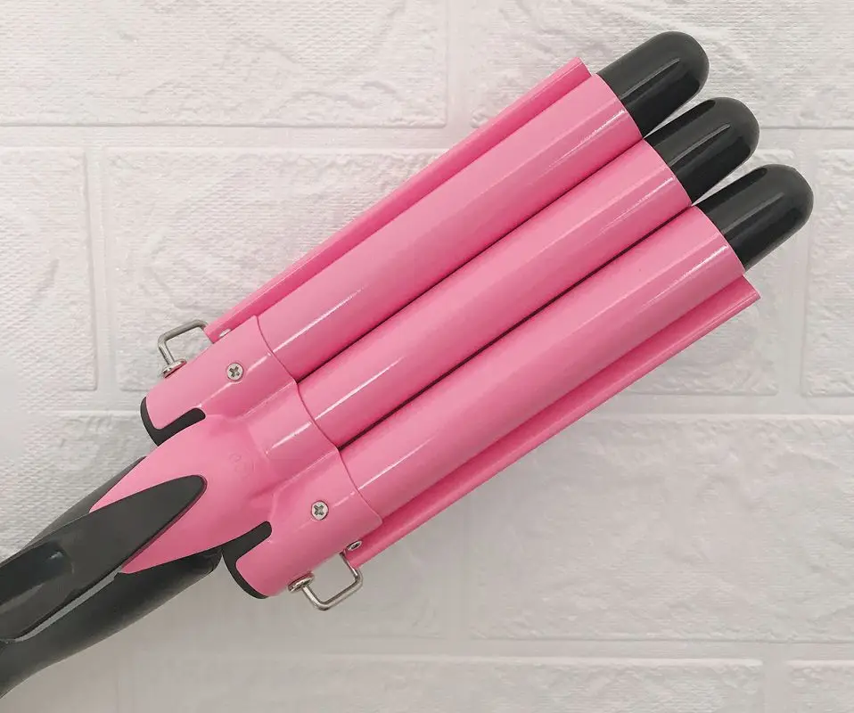 color pink 20mm Профессиональные щипцы для завивки волос, керамический тройной баррель, щипцы для завивки волос, волнистые волосы, инструменты для укладки волос, стайлер, палочка - Цвет: color pink 20mm