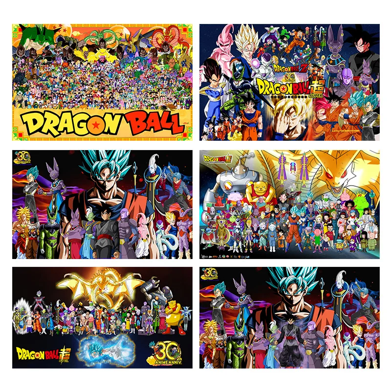 Аниме Дракон мяч плакат Гоку Холст Картина роспись стена искусство картина