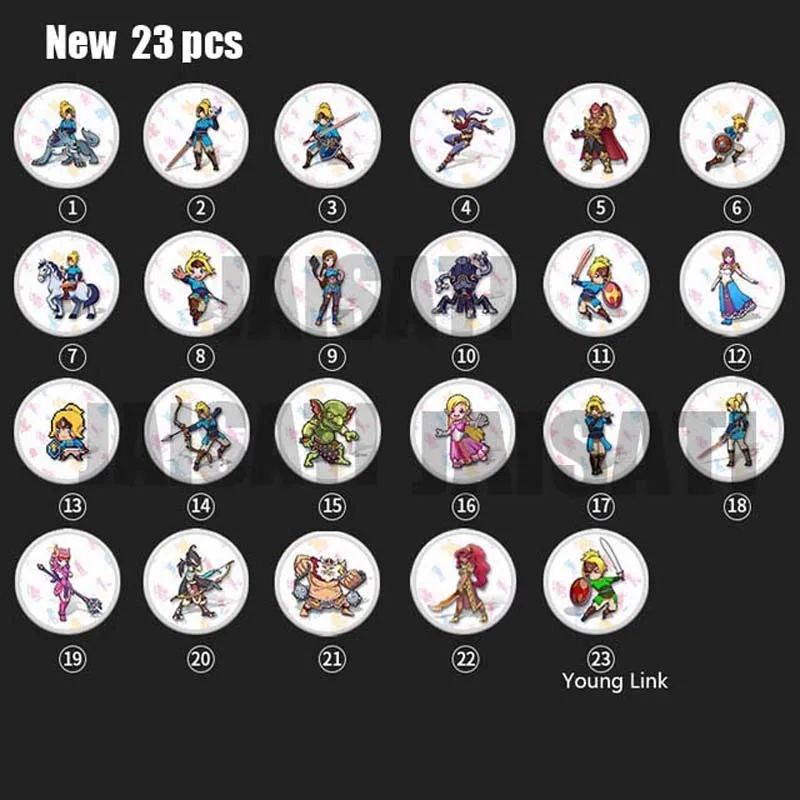 16 шт./компл. Splatoon 2 NTAG215 печатная NFC карта написана Tagmo может работать для переключателя - Цвет: 23 circle zelda card