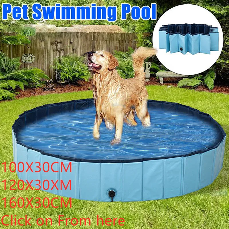 

Dog Swimming Pool Foldable Pet Pool Bath Swimming Tub Bathtub Pet Collapsible Bathing Pool for Dogs Cats Kids Drop Shipping