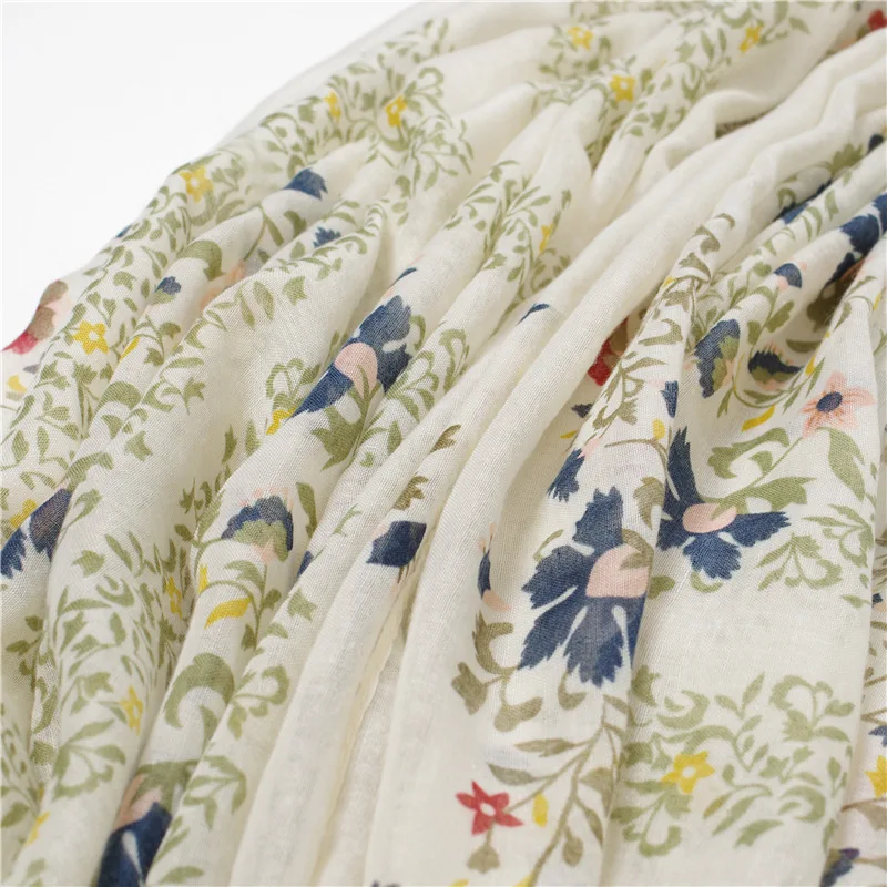 

New style cotton and linen scarf summer printed silk scarf women sunscreen tassel shawl winter fashion dustproof beach towel