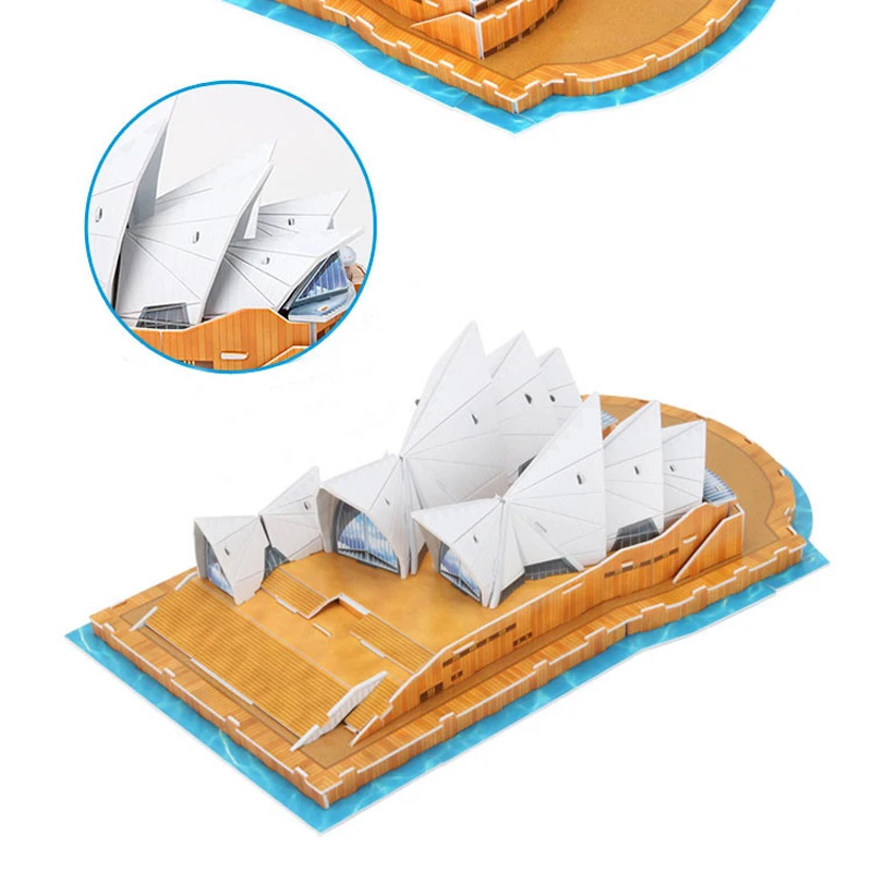 Новый! 3D головоломка творческие игрушки Сиднейский оперный дом Бумажная модель