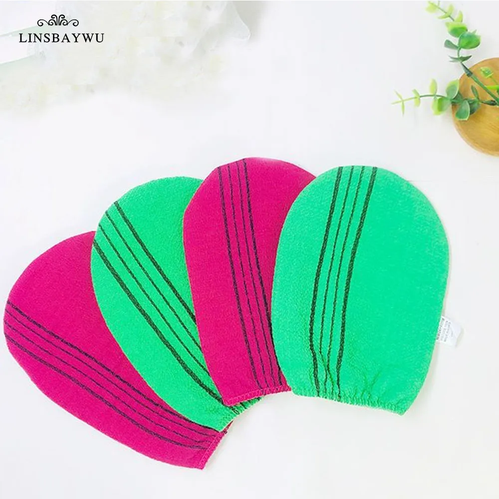 

Перчатка для душа, спа, отшелушивающая, двухсторонняя, для ванны, для очистки тела, для ванны, массажная губка, скраб, рукавица для удаления о...