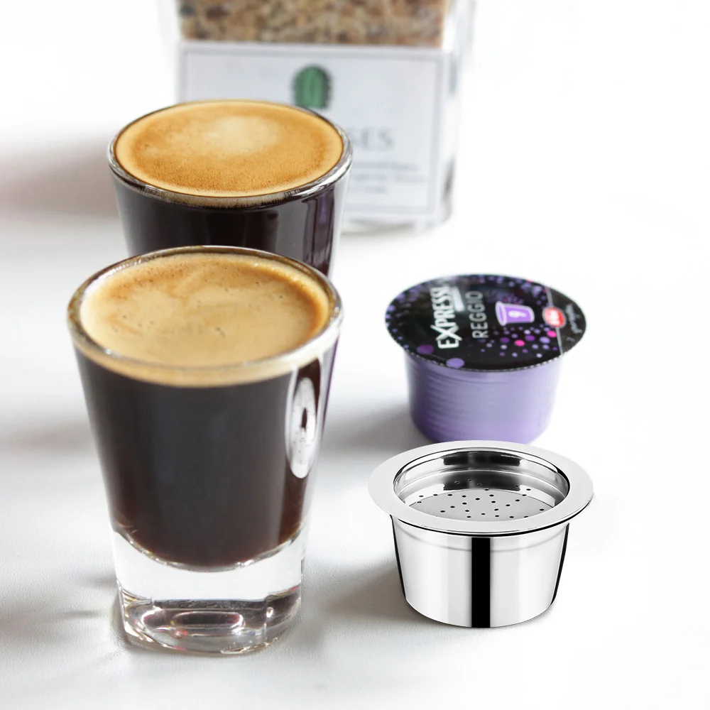 

New ICafilasReusable Coffee Capsule Cafeteira Filter for K Fee &Tchibo Cafissimo Cream Maker Stainless Steel Refillable Pod