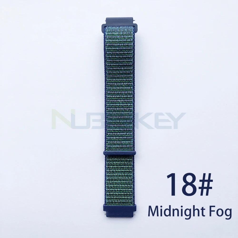 18 22 мм нейлоновый тканый ремешок для Xiaomi Amazfit Pace ремешок для часов Huami Amazfit PACE stratos 2/2s смарт-часы браслет - Цвет: 18