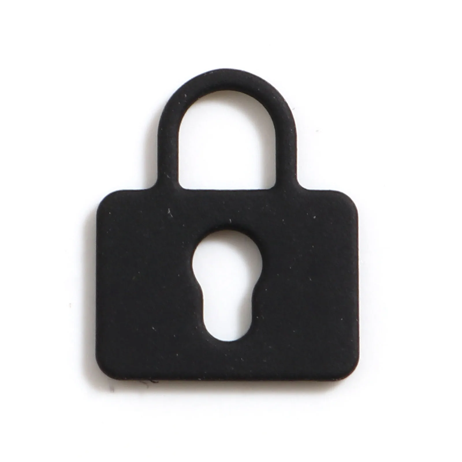 

10PCs Classic Matte Black Color Lock Charms Pendant For Jewelry Making Key Bowknot Pendant Necklace Earrings DIY Gift