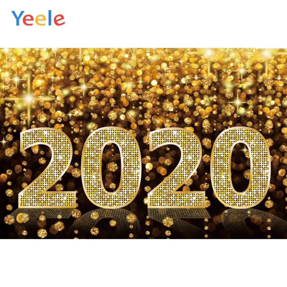 Yeele 2020 New Year Glitter Photocall Family Party Photography Backdrops Personalized Photographic Backgrounds For Photo Studio |