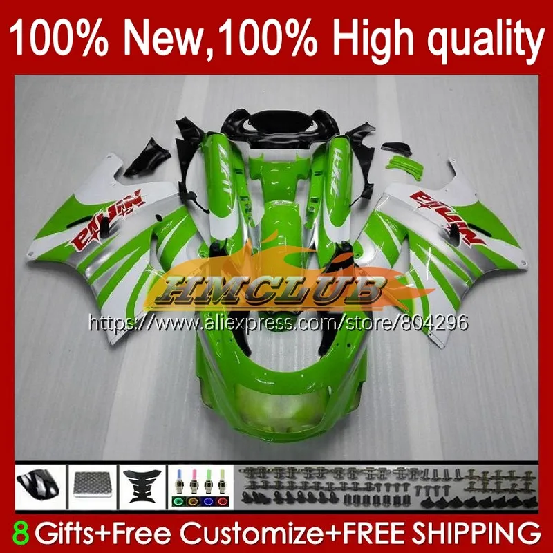 

ZZR1100 для KAWASAKI NINJA ZX-11R ZX11R 93 94 95 96 Зеленый Белый 70No.7 ZX11 ZZR 1100 ZX 11R 1993 1994 1995 1996 1997 обтекатели