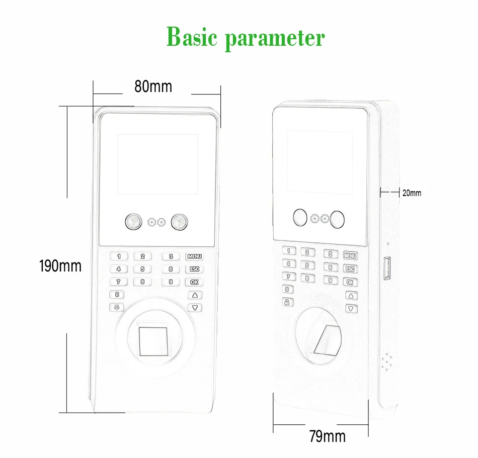 Eseye Biometric Attendance Systems Face Recognition Fingerprint RFID Access Control System Staff Office Machine WIFI | Безопасность и