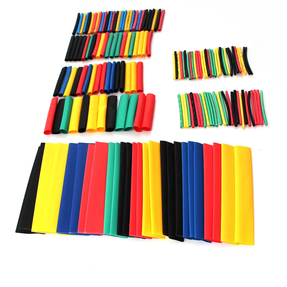 Термоусадочные трубки 164 шт./компл. термоусадочные из полиолефина в ассортименте