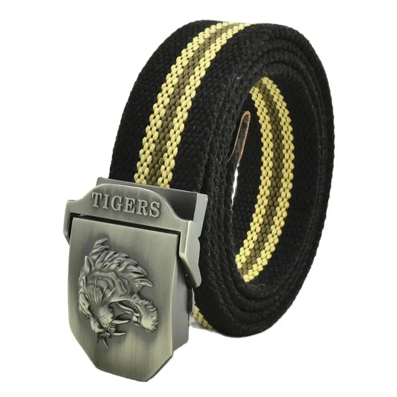 Ремень тактический Мужской разноцветный Холщовый с пряжкой в стиле милитари