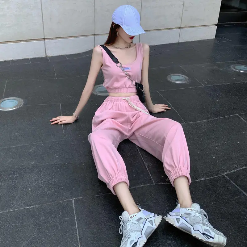 

2 шт./компл. Фитнес Для женщин костюм для йоги высокие эластичные тренировки спортивный комплект Спортивный жилет со средней посадкой спорт...