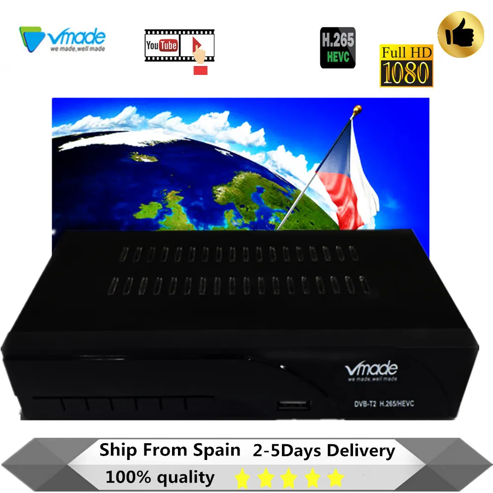 Vmade новые DVB T2 цифровой декодер каналов кабельного телевидения коробки приемник