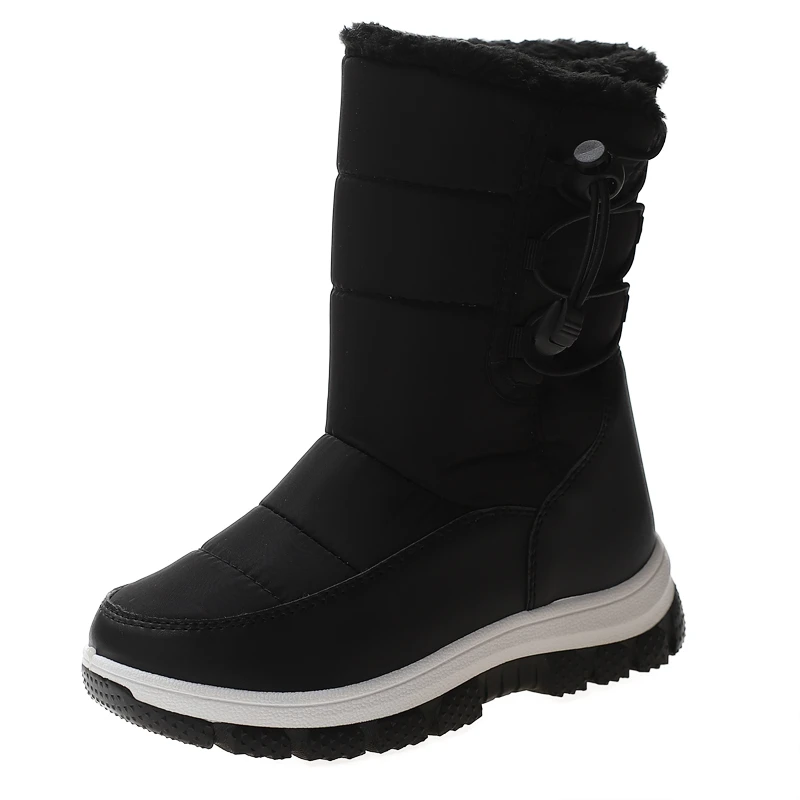 Girls Winter Boots Kid's Snow Boots For boy 2021 Cotton Girl‘s shoes 3-12 Boys Children Thickened Velvet  Non-slip Short Boots