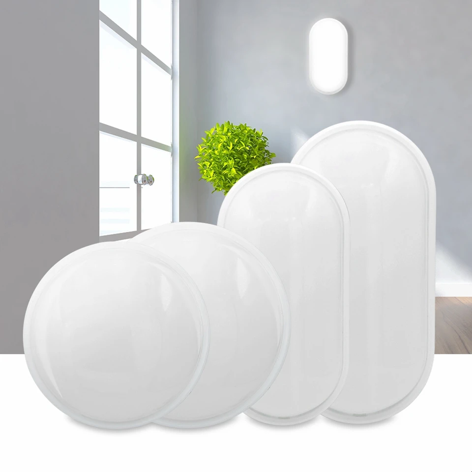 Круглый/овальный светодиодный влагостойкий потолочный светильник IP65 16 Вт 20