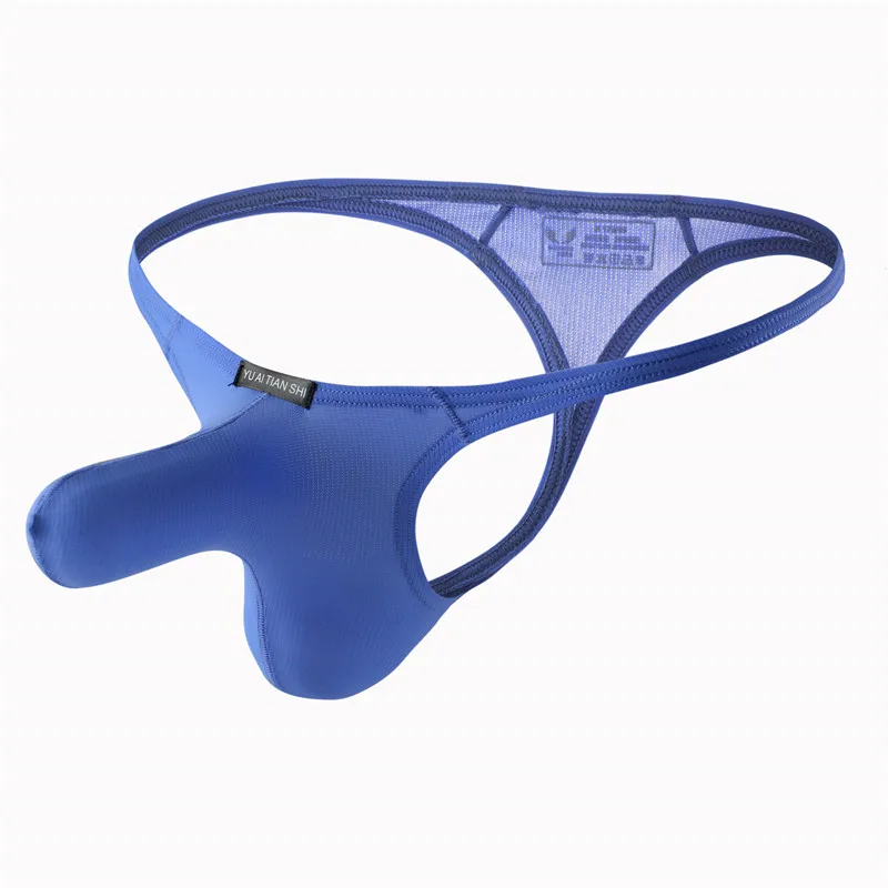 6PCS Men Sexy Thong Underwear JockStraps Erotic Lingerie Long Bulge Pouch Elephant Nose Bikini Thongs G-strings Gay Male Panties