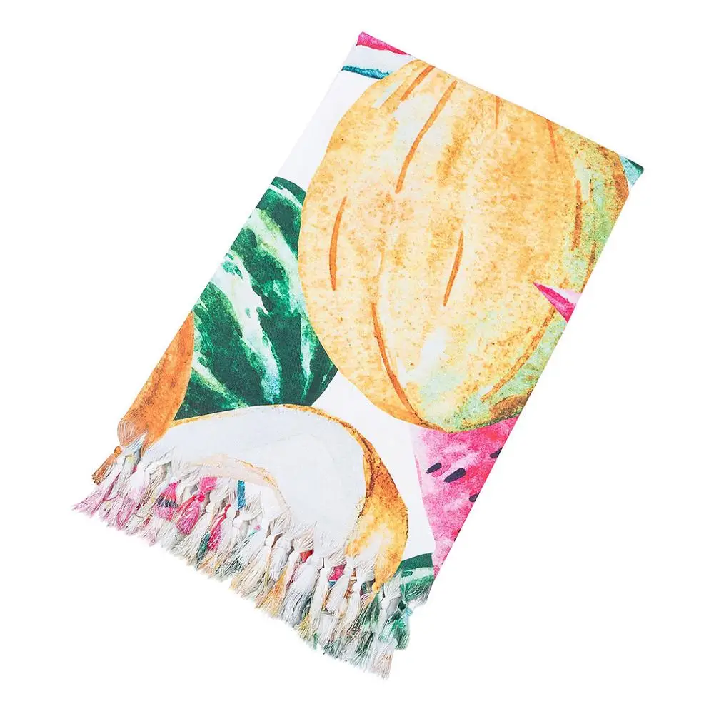 Пляжные Полотенца s для взрослых пляжное полотенце Турция кисточкой печати