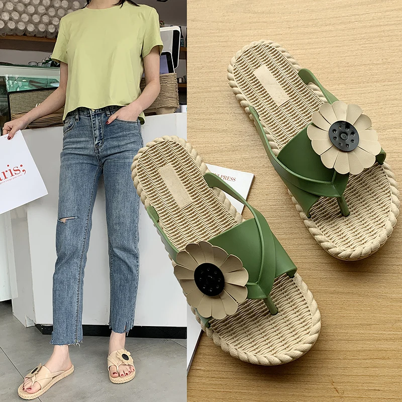

Summer Women's Slipper Beach Slip Sandal Lovely Slip Soft-soled Ladies Home Outdoor Bathroom Shoes Zapatillas de mujer