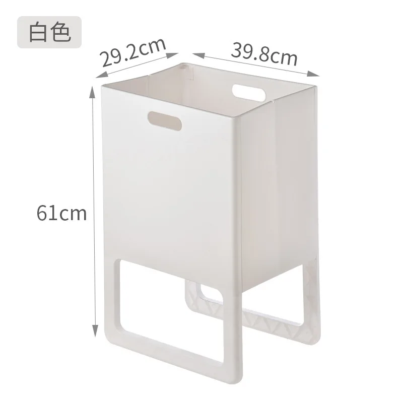

Wall-Mounted Laundry Basket Bathroom Multi-Function Seamless Stickers Sundries Storage Basket Punch-Free Foldable Dirty Clothes