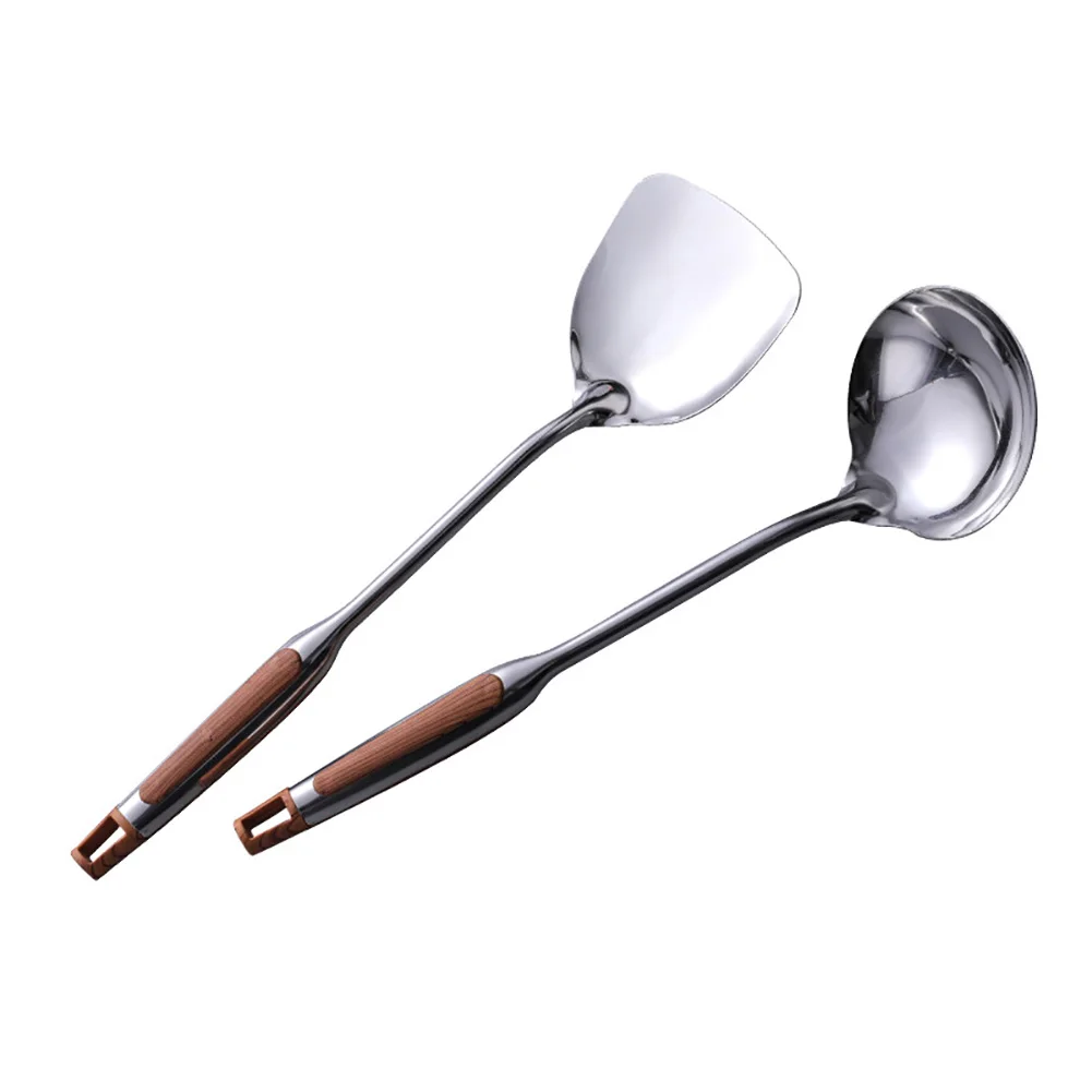 Durable Portable Stainless Steel Non-stick Turner/Ladle Food Wok Spatula Spoon Kitchen Tools Cooking Utensil Cookware espatula | Дом и сад