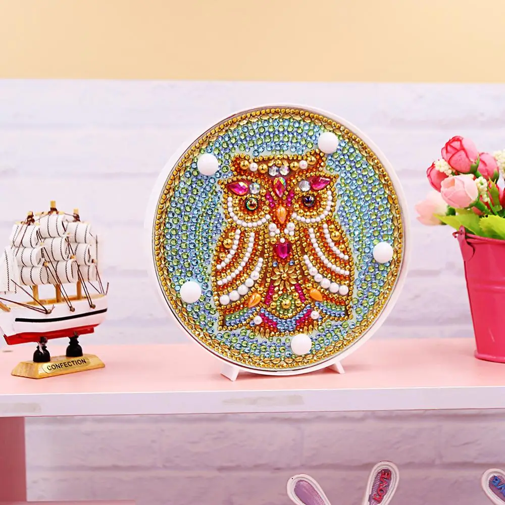 Светодиодный светильник Стразы DIY Мандала алмазная живопись коробка Вышивка