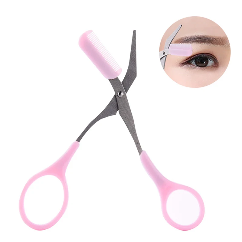Нержавеющая сталь силикагель брови ножницы нос волосы веки наклейки в форме