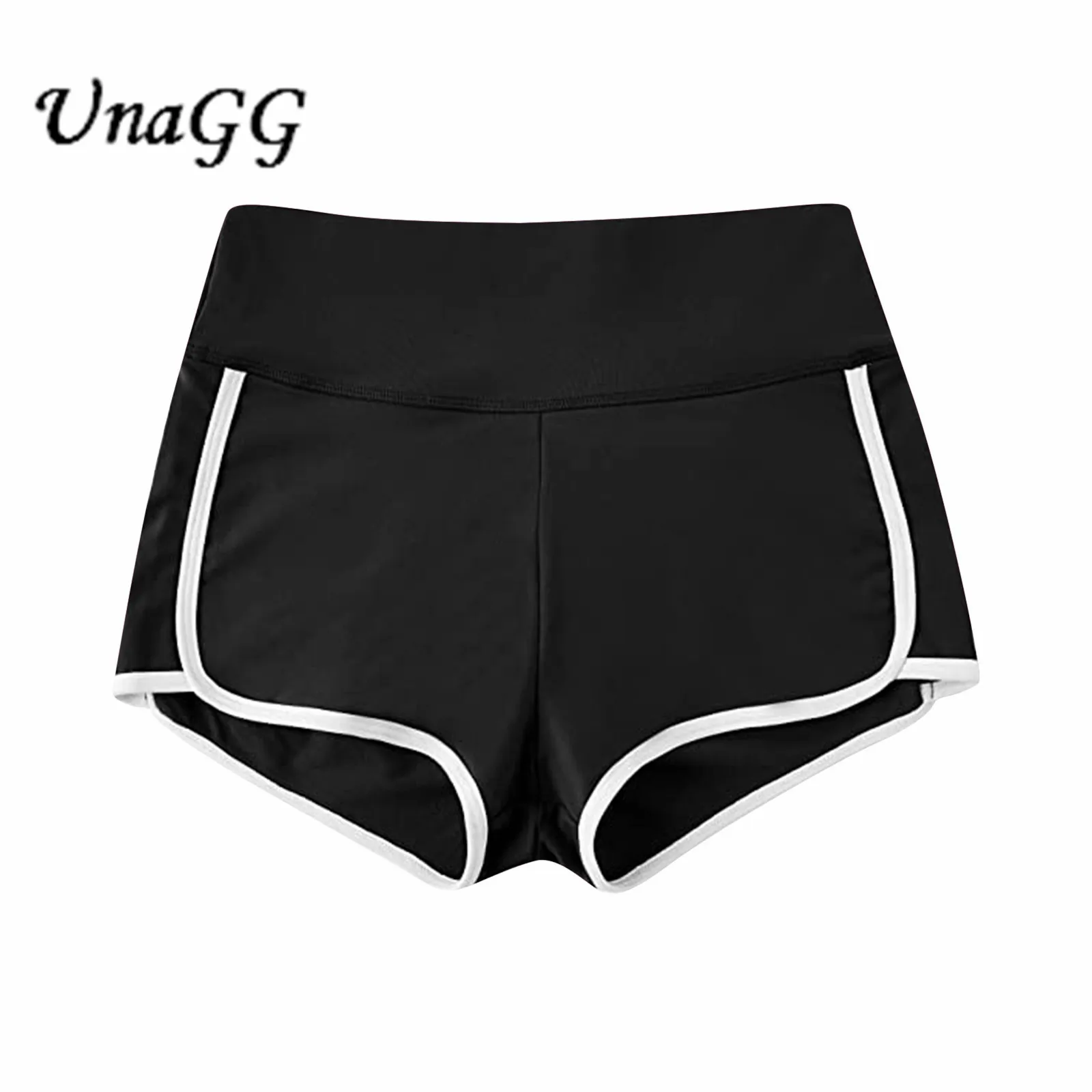 

UnaGG Women High Waist Shorts Summer Booty Print Shorts Sexy Hot Ladies Spandex Shorts Mini Lace Skinny Short #0226
