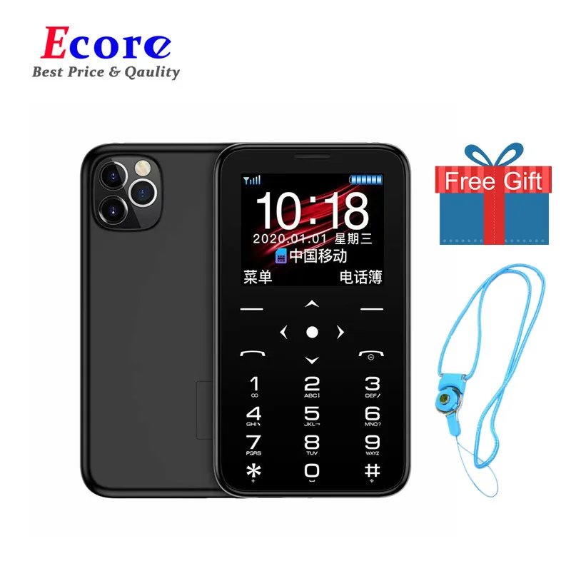 SOYES 7S Plus Ultra Thin Small Card Cell Phones 1.5" Inch IPS 1 Sim Unlocked Portable Mini Mobile Phone Torch HIFI Camera Hebrew |