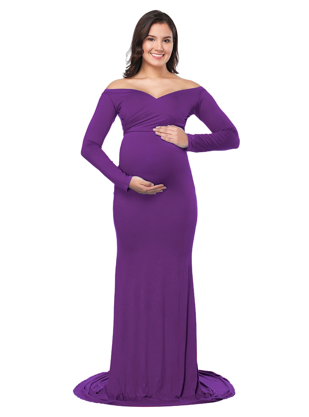 Детское платье макси с глубоким v-образным вырезом сексуальное длинное для