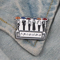 j1627 friend tv show cartoon funny metal enamel pins and brooches for lapel pin backpack bags badge collar jewelry