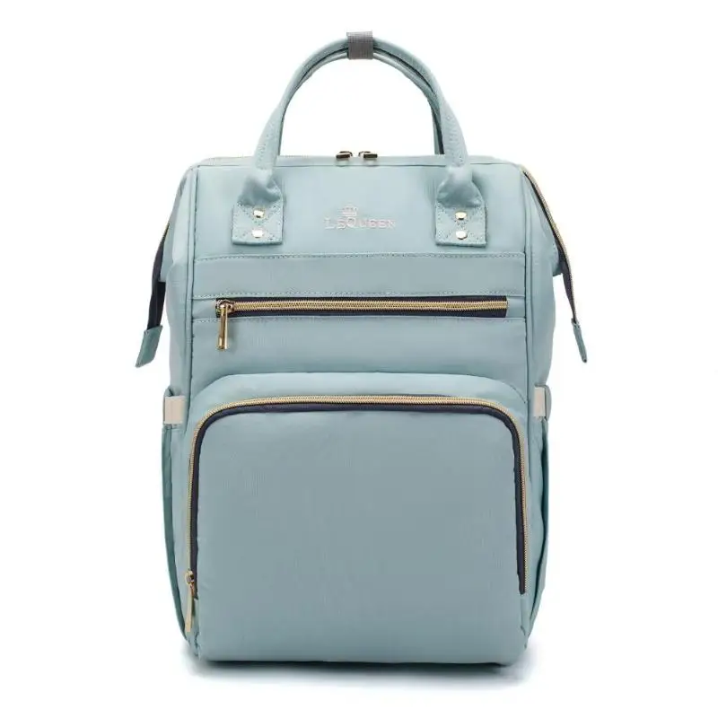 Light Blue LEQUEEN пеленки мешок камуфляж лето водонепроницаемый подгузник Мама сумка уход за ребенком путешествия рюкзак органайзер для матерей подгузник сумка - Цвет: Light Blue