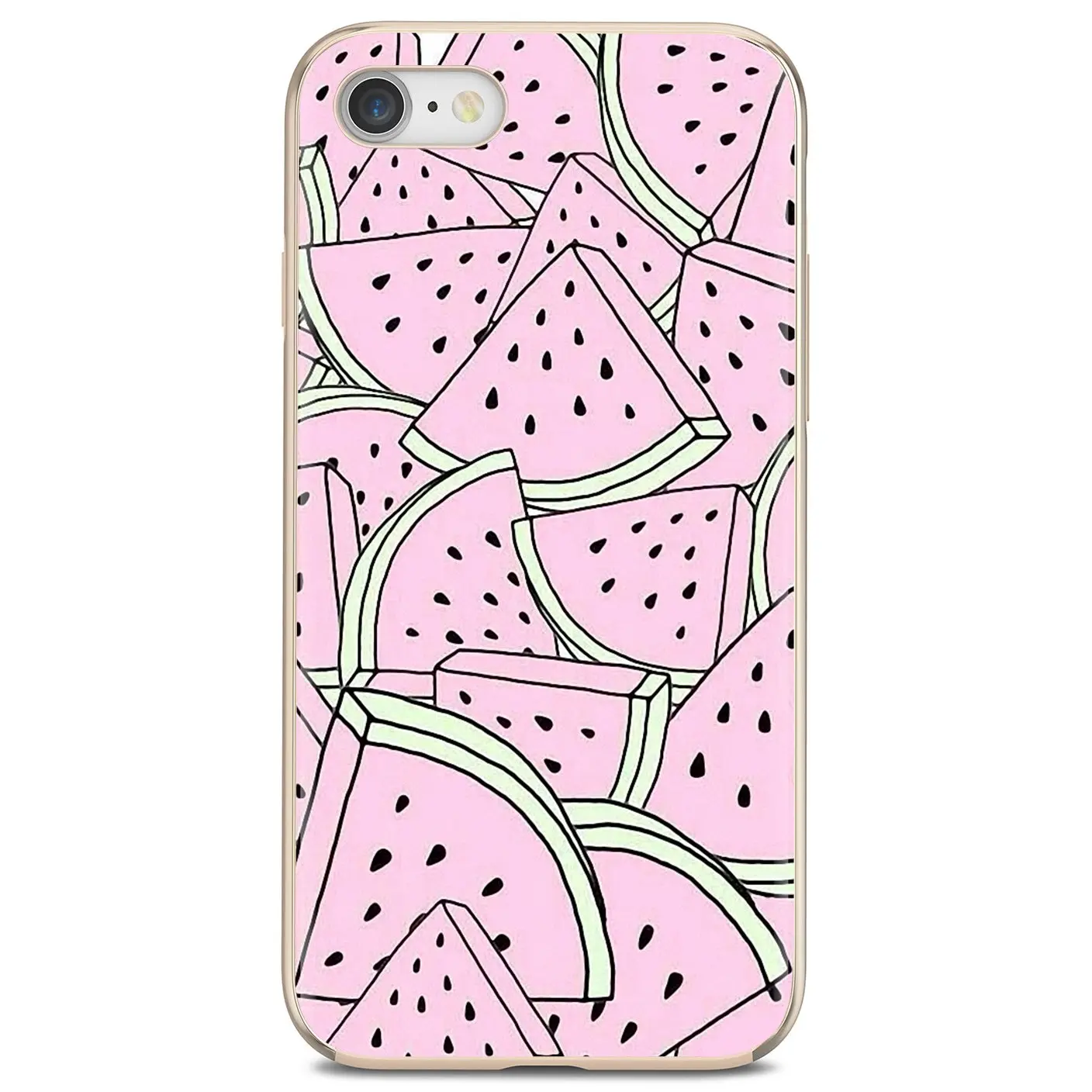 Летний Мягкий силиконовый чехол из ТПУ с изображением арбуза и фруктов для Xiaomi