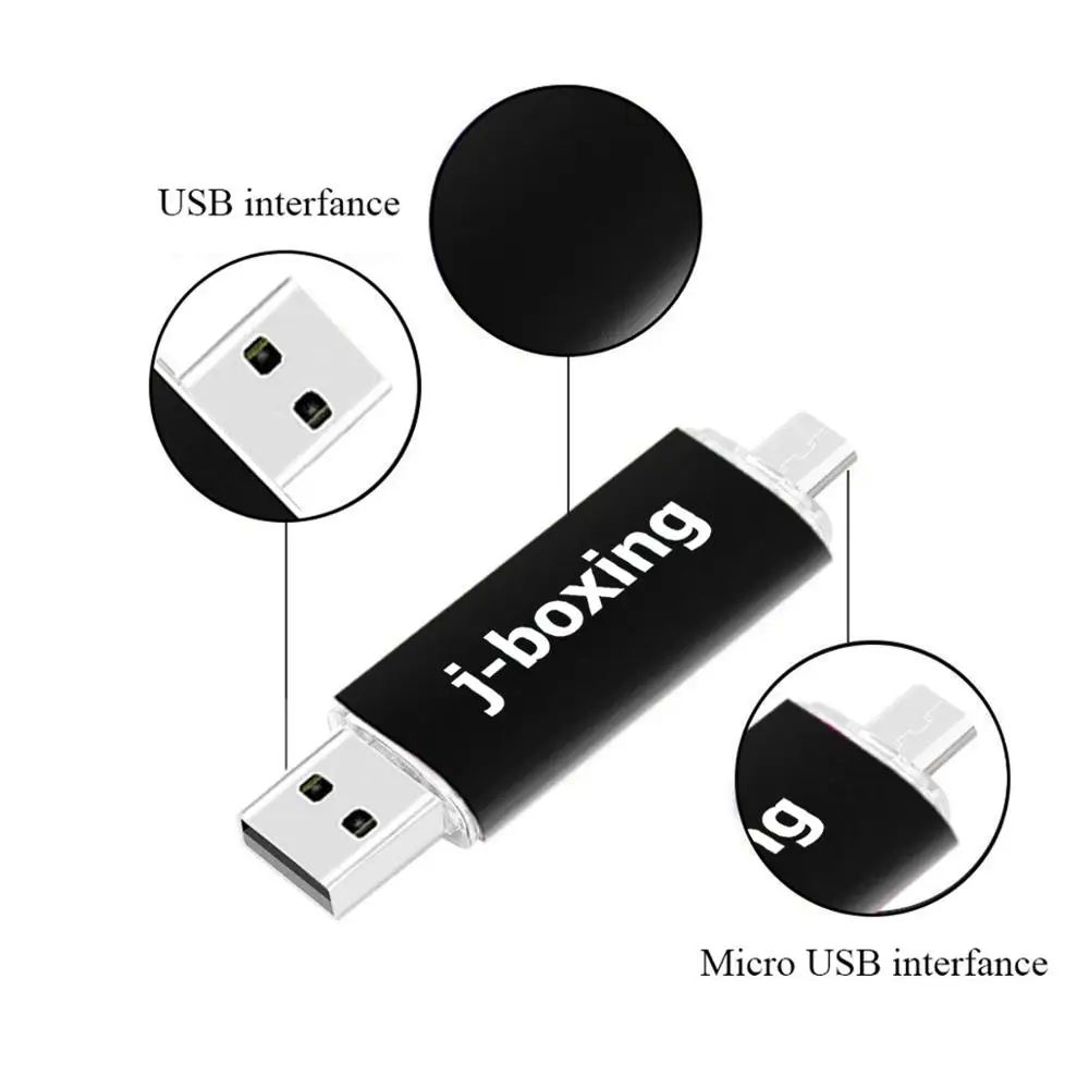 J boxing OTG USB флэш накопитель 16 Гб 32 ГБ Micro 2 0 для ПК Android телефона Huawei 8 64 черный 10