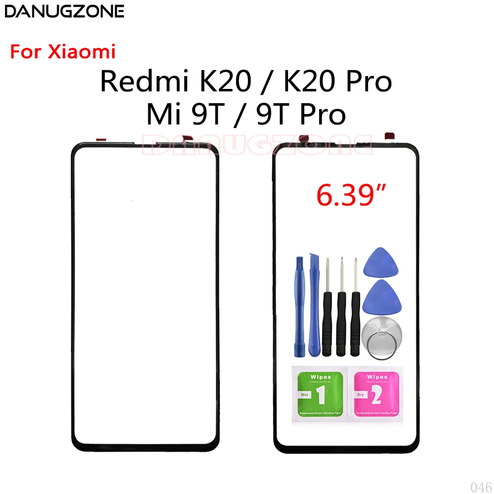 Передняя стеклянная линза с сенсорным экраном для Xiaomi Redmi K20 / PRO Mi 9T Pro ЖК дисплей
