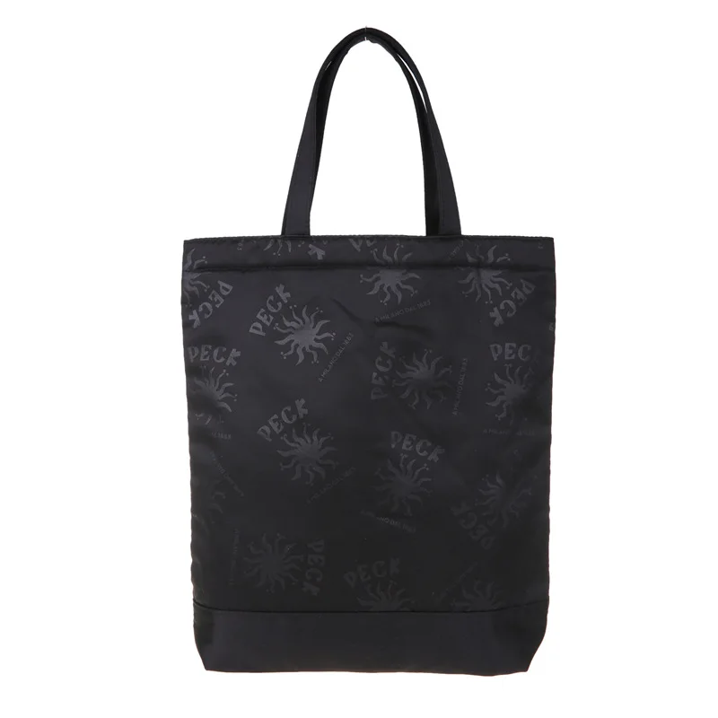 black super big capacity supermarket shopping tote bag portable large draw string closure trolley shop shoulder S10 | Багаж и сумки