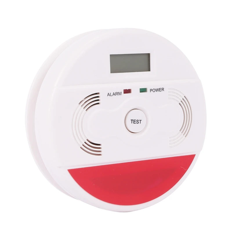 

2 Pack 2-In-1 Smoke & Carbon Monoxide Detector AlarmDigital Display Carbon Monoxide CO Alarm Warning for Basement Office