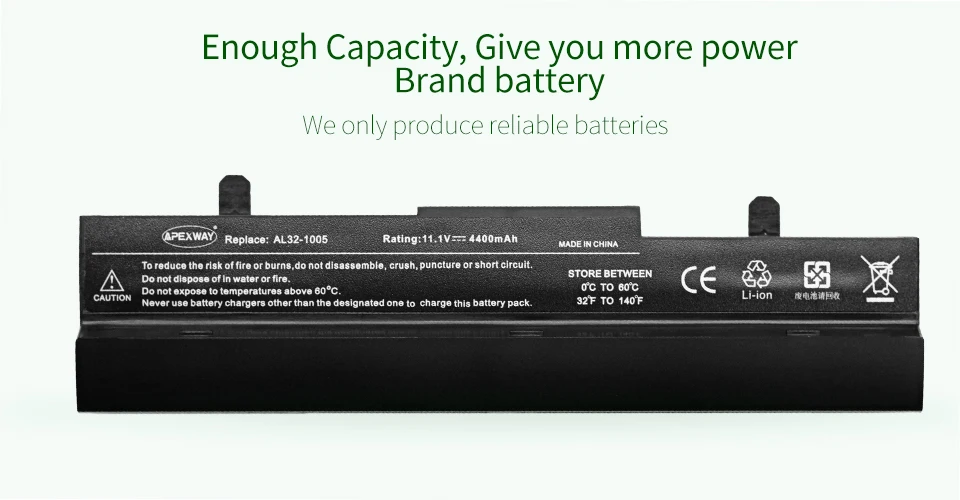 ApexWay Аккумулятор для ноутбука Asus Eee PC 1001 1001p x 1001 1005 1005PEG 1005PR 1005PX AL31-1005 AL32-1005 ML32-1005 PL32-1005