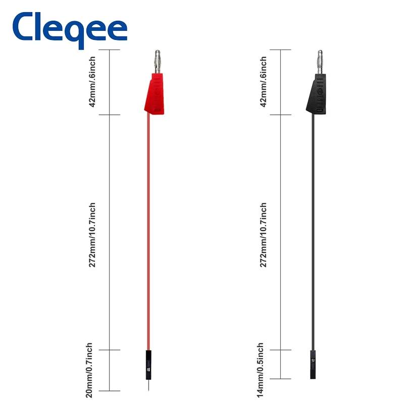 Cleqee 10 шт. Dupont штекерная головка до 4 мм штабелируемый банановый штекер перемычка